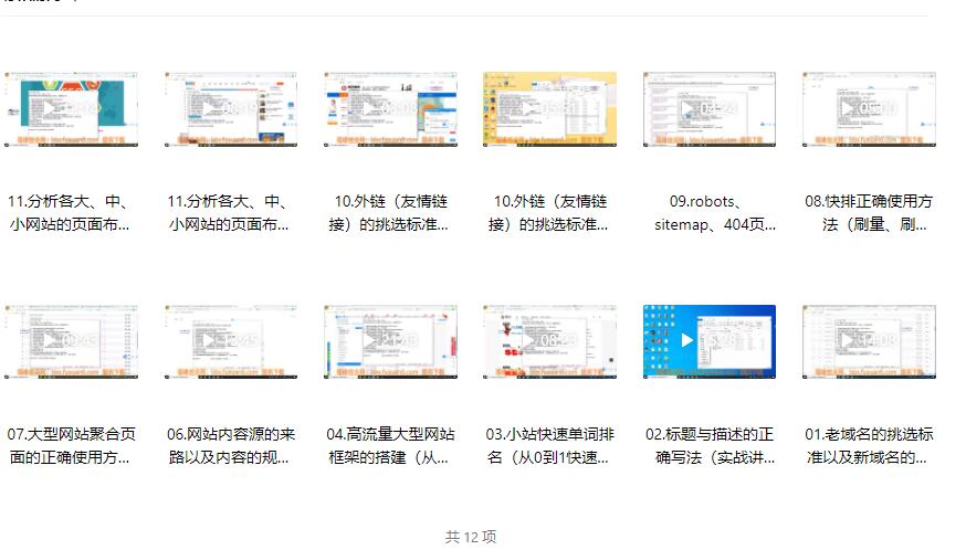 樊天华：SEO网站排名优化实战高级技法指南（教程12集）-第2张图片